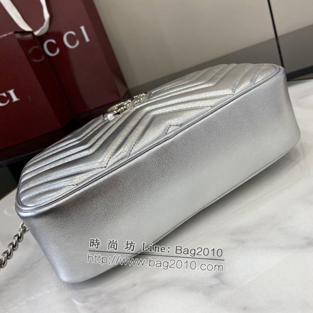 Gucci專櫃古馳最新款Marmont系列迷你手袋鏈條女包 jh2060型號：447632